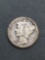 1925-D United States Mercury Silver Dime - 90% Silver Coin from Estate
