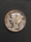1928 United States Mercury Silver Dime - 90% Silver Coin from Estate