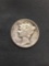 1938-D United States Mercury Silver Dime - 90% Silver Coin from Estate