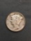 1943-S United States Mercury Silver Dime - 90% Silver Coin from Estate
