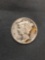 1944-D United States Mercury Silver Dime - 90% Silver Coin from Estate