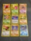 9 Card Lot of Vintage Pokemon 1ST EDITION Trading Cards from Recent Collection Find!
