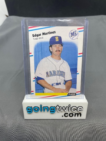 1988 Fleer #378 EDGAR MARTINEZ Mariners ROOKIE Baseball Card
