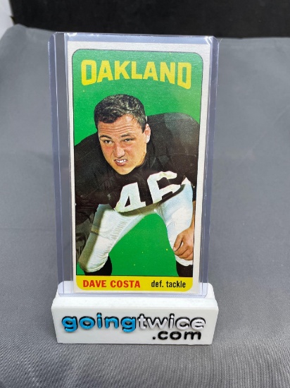 1965 Topps Football Tallboy #135 DAVE COSTA Oakland Raiders Vintage Trading Card
