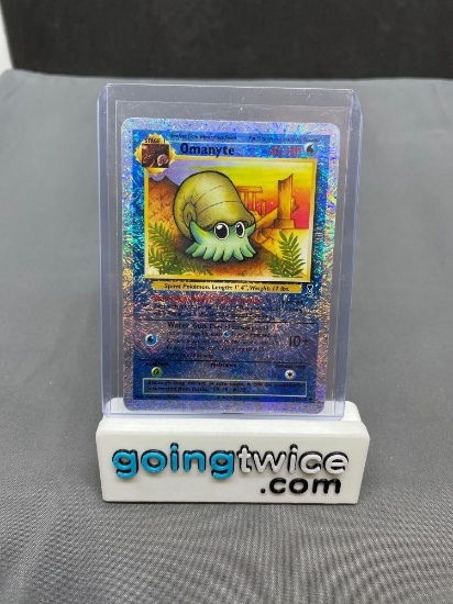 2002 Pokemon Legendary Collection #57 OMANYTE Reverse Holofoil Rare Trading Card