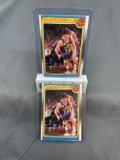 2 Card Lot of 1988-89 Fleer #127 JOHN STOCKTON Jazz ROOKIE Basketball Cards