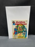 DC Comics CHRISTMAS WITH THE SUPERHEROES Small Factor Comic Book from Estate Collection