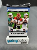 Factory Sealed 2020 CHRONICLES FOOTBALL 5 Card Trading Card Pack