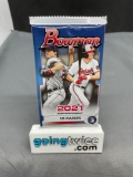 Factory Sealed 2021 BOWMAN BASEBALL 10 Card Trading Card Pack