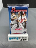 Factory Sealed 2021 BOWMAN BASEBALL 10 Card Trading Card Pack