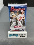 Factory Sealed 2021 BOWMAN BASEBALL 10 Card Trading Card Pack