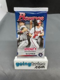 Factory Sealed 2021 BOWMAN BASEBALL 10 Card Trading Card Pack