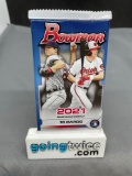 Factory Sealed 2021 BOWMAN BASEBALL 10 Card Trading Card Pack