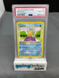 PSA Graded 1999 Pokemon Base Set 1st Edition Shadowless #63 SQUIRTLE Trading Card- NM-MT 8