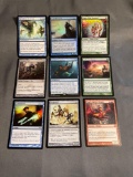 9 Card Lot of Magic the Gathering GOLD SYMBOL Rares and Foil Trading Cards from Binder Collection