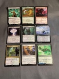 9 Card Lot of Magic the Gathering GOLD SYMBOL Rares and Foil Trading Cards from Binder Collection