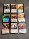 9 Card Lot of Magic the Gathering GOLD SYMBOL Rares and Foil Trading Cards from Binder Collection