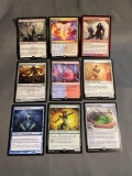 9 Card Lot of Magic the Gathering GOLD SYMBOL Rares and Foil Trading Cards from Binder Collection