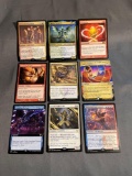9 Card Lot of Magic the Gathering GOLD SYMBOL Rares and Foil Trading Cards from Binder Collection