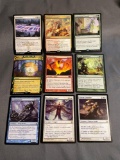 9 Card Lot of Magic the Gathering GOLD SYMBOL Rares and Foil Trading Cards from Binder Collection