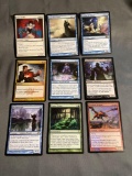 9 Card Lot of Magic the Gathering GOLD SYMBOL Rares and Foil Trading Cards from Binder Collection