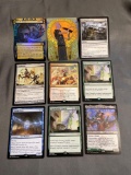 9 Card Lot of Magic the Gathering GOLD SYMBOL Rares and Foil Trading Cards from Binder Collection