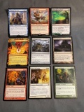 9 Card Lot of Magic the Gathering GOLD SYMBOL Rares and Foil Trading Cards from Binder Collection