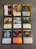 9 Card Lot of Magic the Gathering GOLD SYMBOL Rares and Foil Trading Cards from Binder Collection