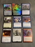 9 Card Lot of Magic the Gathering GOLD SYMBOL Rares and Foil Trading Cards from Binder Collection