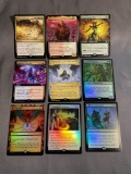 9 Card Lot of Magic the Gathering GOLD SYMBOL Rares and Foil Trading Cards from Binder Collection