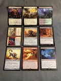 9 Card Lot of Magic the Gathering GOLD SYMBOL Rares and Foil Trading Cards from Binder Collection