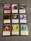 9 Card Lot of Magic the Gathering GOLD SYMBOL Rares and Foil Trading Cards from Binder Collection