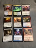 9 Card Lot of Magic the Gathering GOLD SYMBOL Rares and Foil Trading Cards from Binder Collection