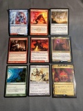 9 Card Lot of Magic the Gathering GOLD SYMBOL Rares and Foil Trading Cards from Binder Collection