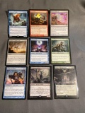 9 Card Lot of Magic the Gathering GOLD SYMBOL Rares and Foil Trading Cards from Binder Collection