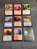 9 Card Lot of Magic the Gathering GOLD SYMBOL Rares and Foil Trading Cards from Binder Collection