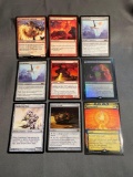 9 Card Lot of Magic the Gathering GOLD SYMBOL Rares and Foil Trading Cards from Binder Collection