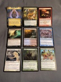 9 Card Lot of Magic the Gathering GOLD SYMBOL Rares and Foil Trading Cards from Binder Collection