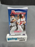 Factory Sealed 2021 BOWMAN BASEBALL 12 Card Pack