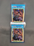 2 Card Lot of 1988-89 Fleer Stickers KEVIN MCHALE Vintage Basketball Cards from Collection