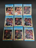 9 Card Lot of 1988-89 Fleer Stickers Basketball Cards Vintage from Huge Collection
