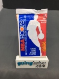 Factory Sealed 1989-90 Hoops Basketball 15 Card Pack