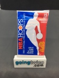 Factory Sealed 1989-90 Hoops Basketball 15 Card Pack