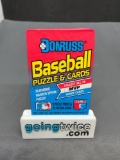 Factory Sealed 1989 Donruss Baseball 15 Card Pack