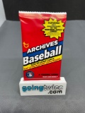 Factory Sealed 2019 Topps Archives Baseball 8 Card Pack