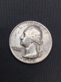1953-S United States Washington Silver Quarter -90% Silver Coin from Estate