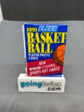 Factory Sealed 1991-92 Fleer Basketball 14 Card Pack from Vintage Hoard