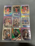 9 Card Lot of REFRACTORS and PRIZMS from Huge Collection - STARS, ROOKIES & MORE!