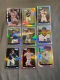 9 Card Lot of REFRACTORS and PRIZMS from Huge Collection - STARS, ROOKIES & MORE!