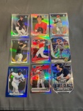 9 Card Lot of REFRACTORS and PRIZMS from Huge Collection - STARS, ROOKIES & MORE!